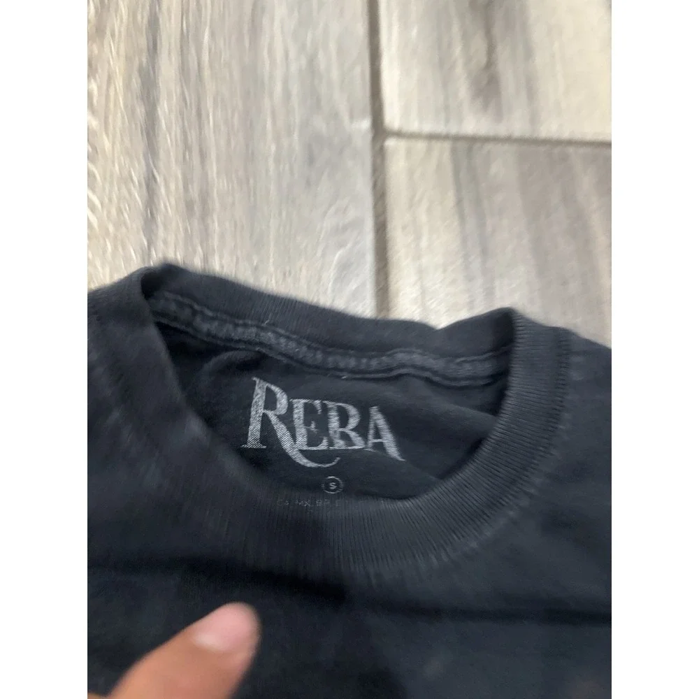 Vintage Reba McEntire Concert T-Shirt Black Small 100% Cotton Country Music Tee